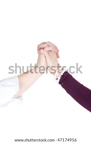 friendship hands pictures. stock photo : Two hands