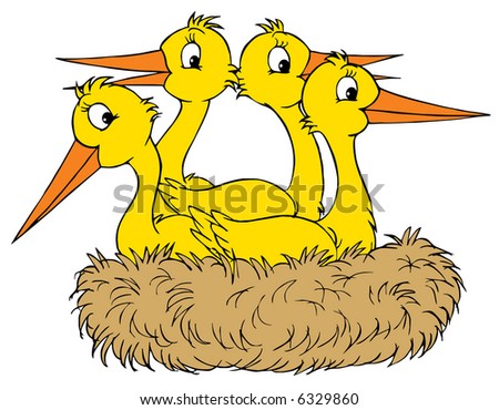 espesial jalowin Stock-vector-stork-nest-vector-clip-art-6329860