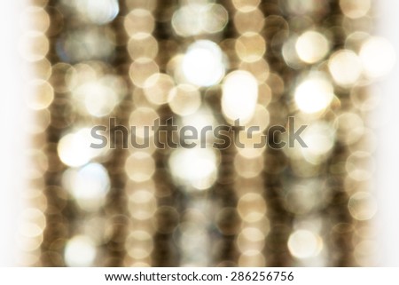 Golden abstract background with bubbles from crystal and gold, silver bracelet jewelry