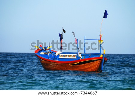 fishing boat on Vietnam sea