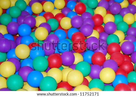 balls in ball room of a park