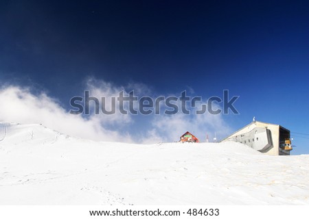 High snow mountain station