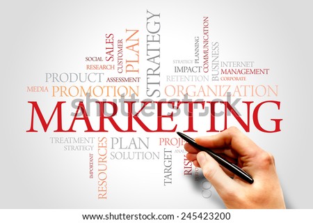 Marketing Words cloud, SWOT analysis business concept