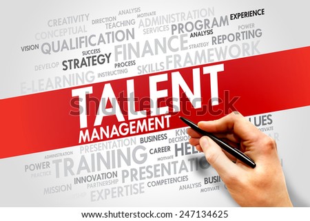 Talent Management word cloud, business concept