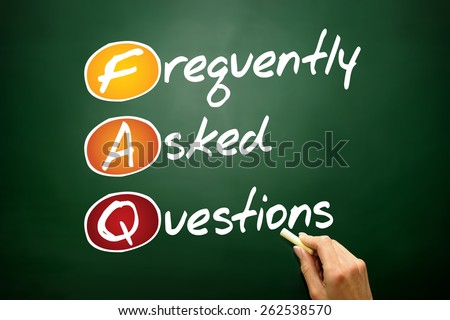 Frequently Asked Questions (FAQ), business concept acronym on blackboard