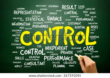 CONTROL word cloud, business concept