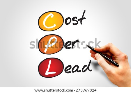 Cost Per Lead (CPL), business concept acronym