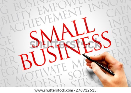 Small Business word cloud, business concept