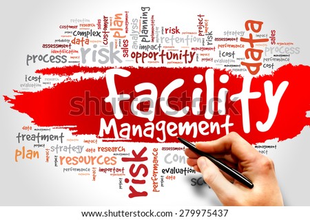 Facility Management word cloud concept