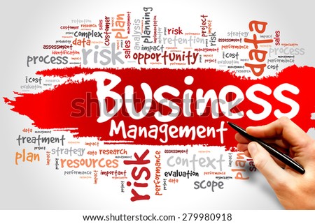 Business Management word cloud, business concept