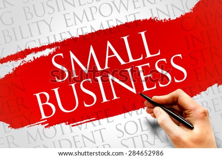 Small Business word cloud, business concept