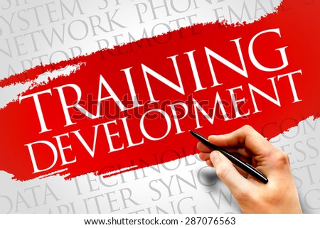 Training development word cloud concept