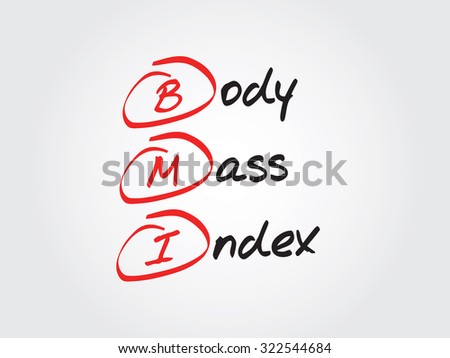 Body Mass Index (BMI), concept acronym