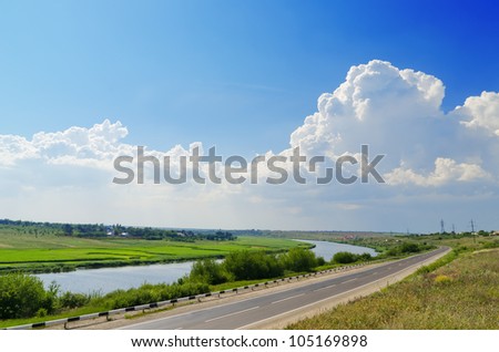 two way: road and river