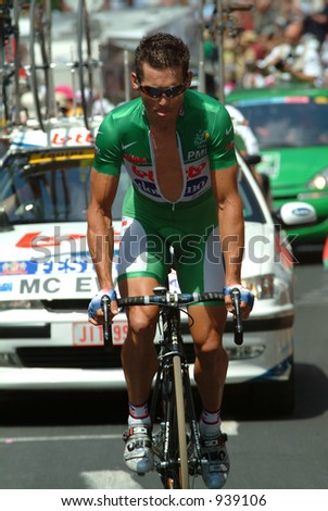 Robbie McEwen - Alpe D'Huez Individual Time Trial 2004 Tour de France