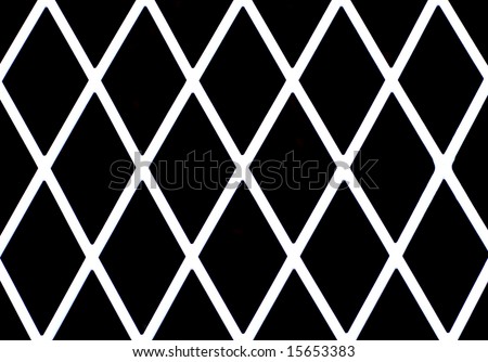 White diamond shaped grate or fence good for background