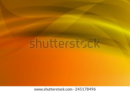 wave on vivid orange to yellow gradient abstract background