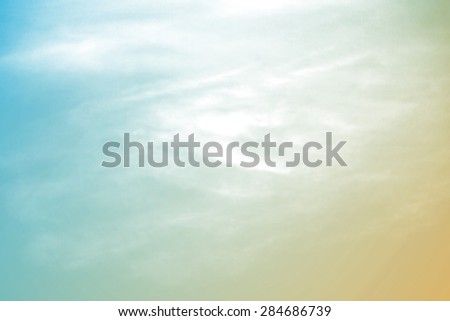 artistic fluffy cloudscape with gradient color
