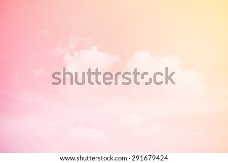 fantastic soft cloud and sky abstract background with pastel gradient color