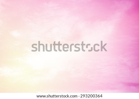 fantasy soft cloud and sky abstract background with pastel gradient color