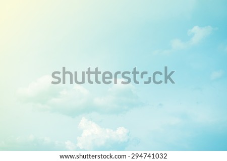 cloud and sky abstract background with pastel gradient color