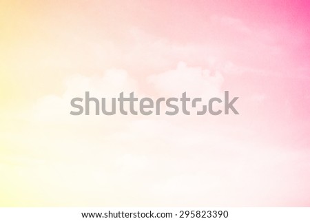 fantasy cloud and sky in gradient color abstract background with grunge paper  texture