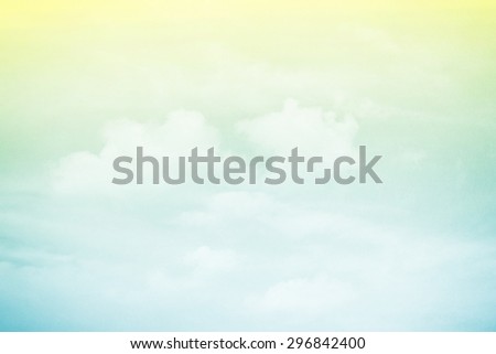 fantasy cloud and sky in gradient color abstract background with grunge paper  texture