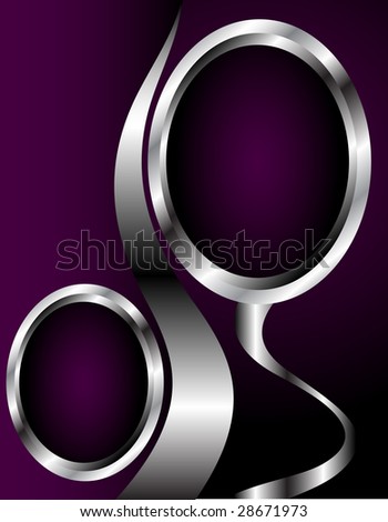 Logo Design Presentation on Stock Photo A Silver Circular Business Card Or Presentation Design