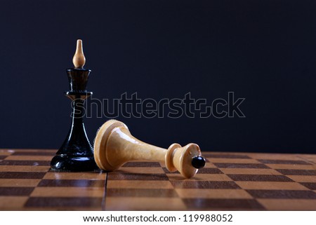 victory over the king Queen in chess