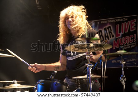 JANESVILLE, WI - JULY 16: Steven Adler (Guns n' Roses) performs with Adler's Appetite on their 2010 U.S. tour on July 16, 2010 in Janesville, WI.