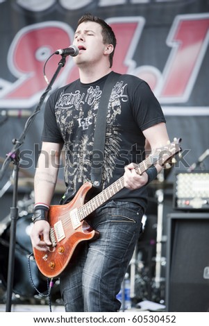 MADISON, WI - SEP. 5: Eric Weaver of 12 Stones performs live at the WJJO Rock stage at Taste of Madison in Madison, Wisconsin on September 5, 2010.
