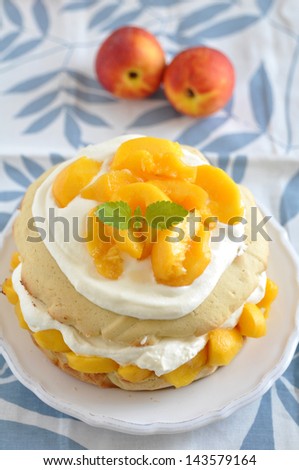 Peach and Cream Shortcake