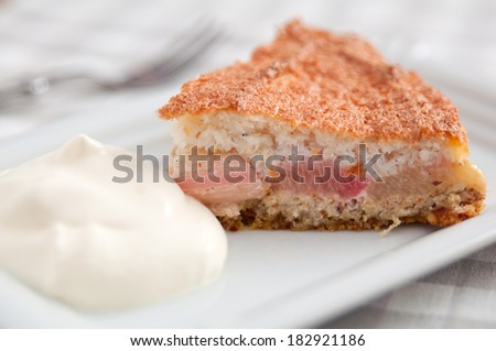 Rhubarb Coconut Meringue Pie