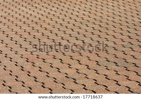 a sidewalk made from Decorative Bricks filling the whole picture