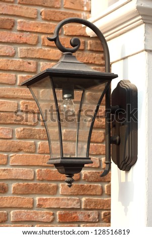 Antique Victorian Outdoor Wall Lamp