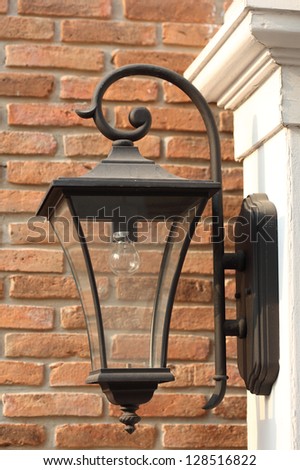 Antique Victorian Outdoor Wall Lamp