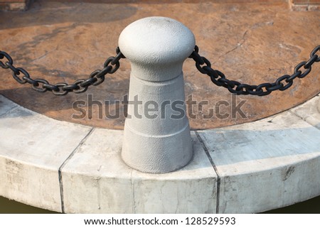 concrete column on a pier