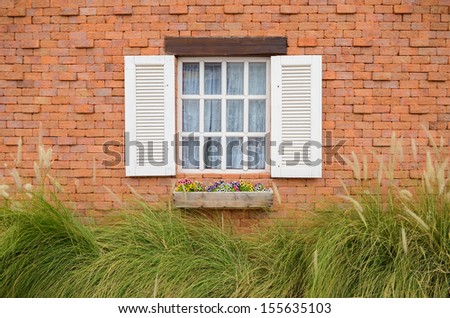 Window on side of the house.