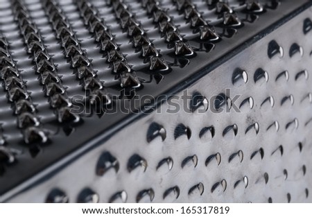 Metal abstract background, macro photography
