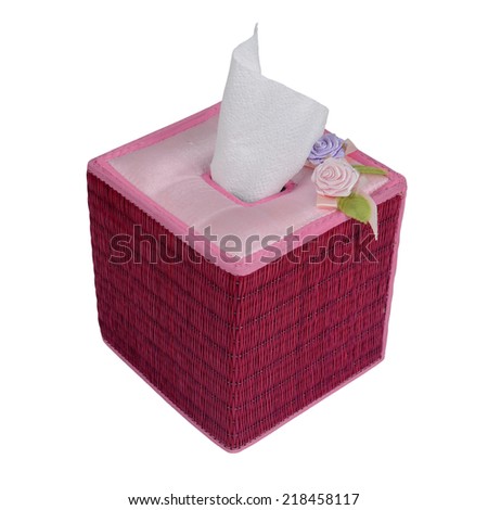 Tissue Box isolated on white background