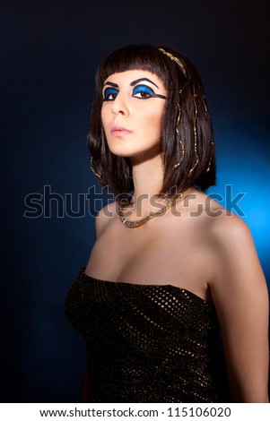 portrait of naughty woman in Cleopatra style