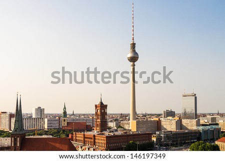 panoramic view on berlin