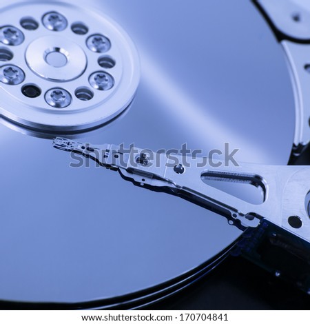 reader of a hard disk