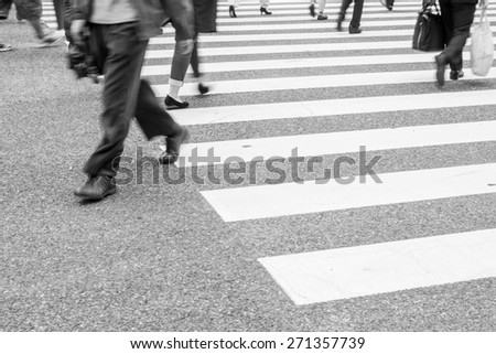 People crossing street