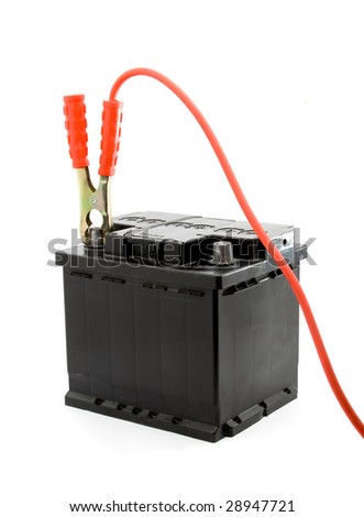 Diesel Jump Starter on Car Battery Jump Start Set Studio Isolated Stock Photo 28947721