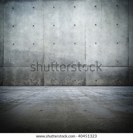 Grunge bare concrete room