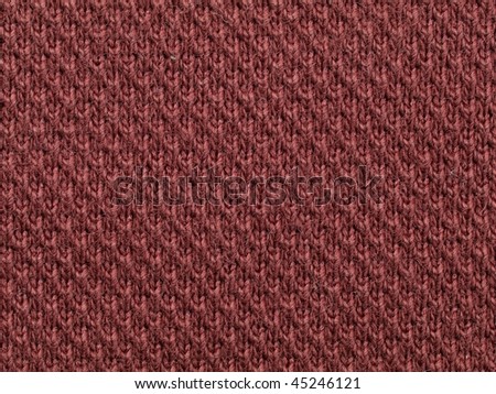 Dark red knit cloth texture