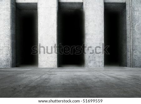 Monument like stone room with columns