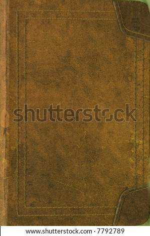 old leather book cover