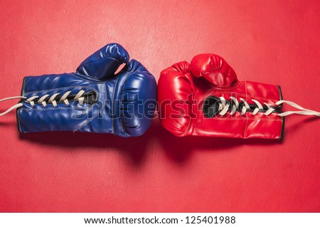 Red & Blue gloves